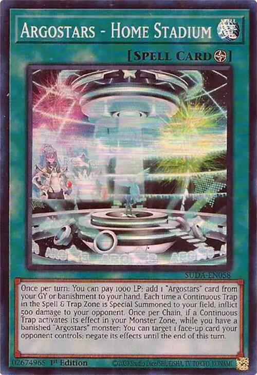 Argostars - Home Stadium [SUDA-EN058] Super Rare | Jomio and Rueliete's Cards and Comics
