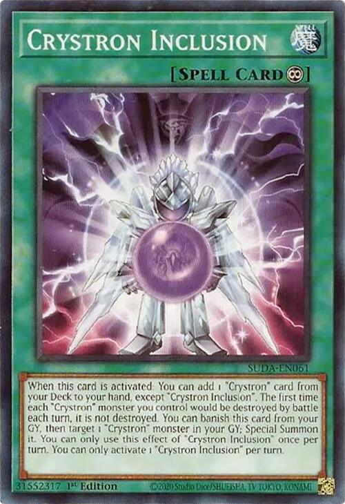 Crystron Inclusion [SUDA-EN061] Common | Jomio and Rueliete's Cards and Comics