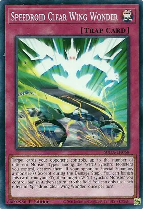 Speedroid Clear Wing Wonder [SUDA-EN068] Common | Jomio and Rueliete's Cards and Comics