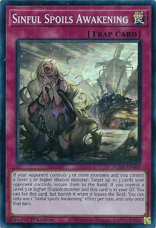 Sinful Spoils Awakening [SUDA-EN069] Super Rare | Jomio and Rueliete's Cards and Comics