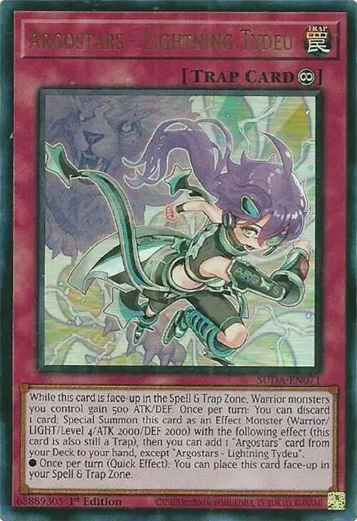 Argostars - Lightning Tydeu [SUDA-EN071] Ultra Rare | Jomio and Rueliete's Cards and Comics