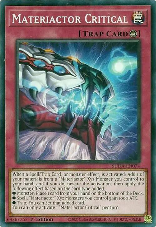Materiactor Critical [SUDA-EN074] Common | Jomio and Rueliete's Cards and Comics