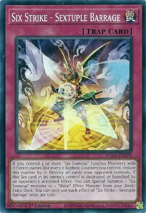 Six Strike - Sextuple Barrage [SUDA-EN078] Common | Jomio and Rueliete's Cards and Comics