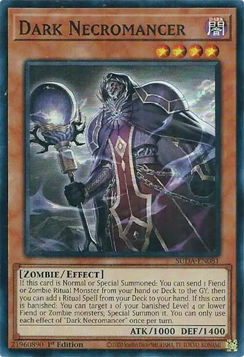 Dark Necromancer [SUDA-EN081] Super Rare | Jomio and Rueliete's Cards and Comics