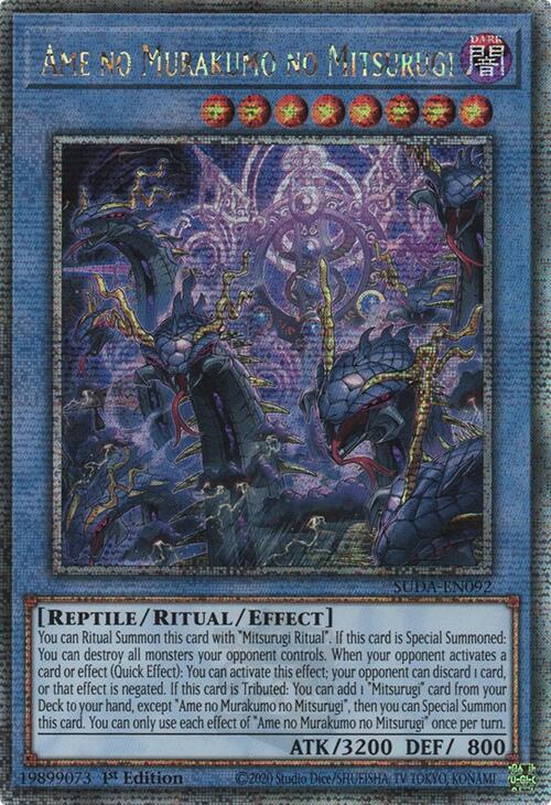 Ame no Murakumo no Mitsurugi (Quarter Century Secret Rare) [SUDA-EN092] Quarter Century Secret Rare | Jomio and Rueliete's Cards and Comics