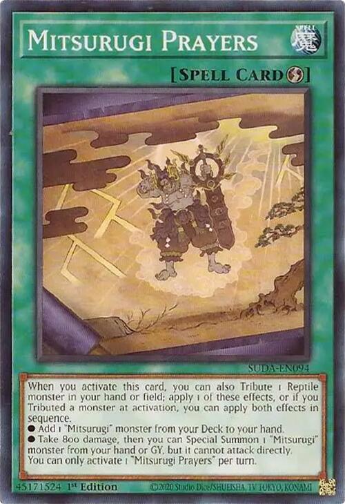 Mitsurugi Prayers [SUDA-EN094] Common | Jomio and Rueliete's Cards and Comics