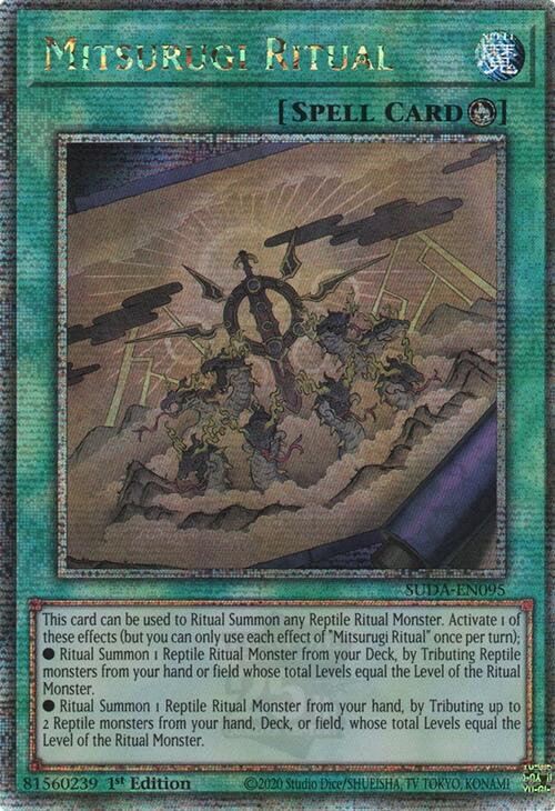 Mitsurugi Ritual (Quarter Century Secret Rare) [SUDA-EN095] Quarter Century Secret Rare | Jomio and Rueliete's Cards and Comics
