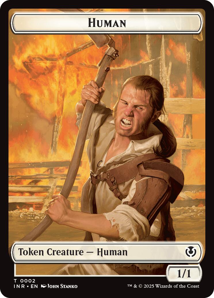 Spirit // Human (0002) Double-Sided Token [Innistrad Remastered Tokens] | Jomio and Rueliete's Cards and Comics