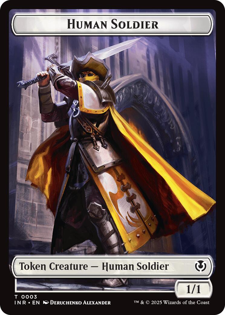 Eldrazi Horror // Human Soldier (0003) Double-Sided Token [Innistrad Remastered Tokens] | Jomio and Rueliete's Cards and Comics