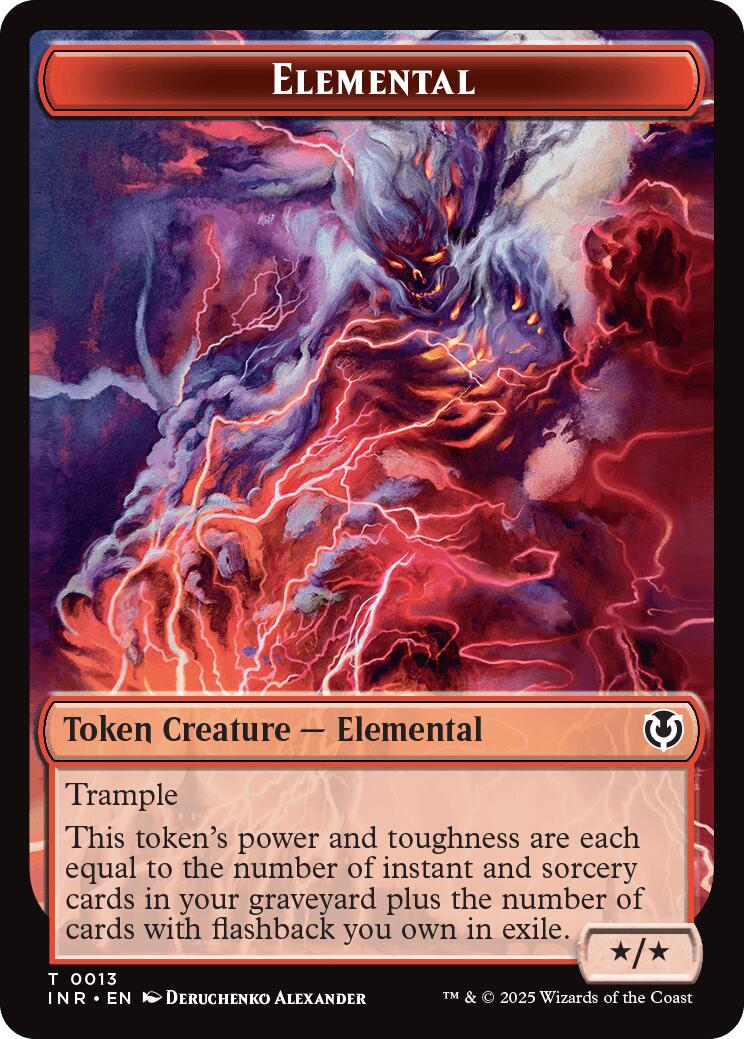 Elemental // Human (0014) Double-Sided Token [Innistrad Remastered Tokens] | Jomio and Rueliete's Cards and Comics