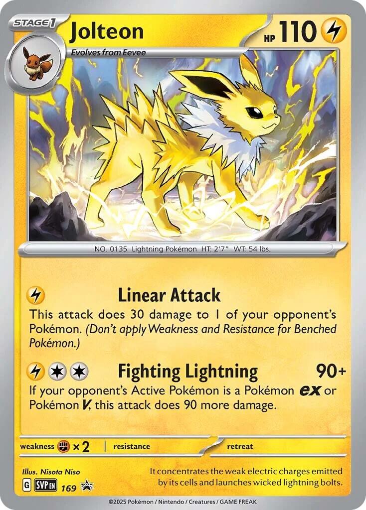 Jolteon (SVP169) [Scarlet & Violet: Black Star Promos] | Jomio and Rueliete's Cards and Comics