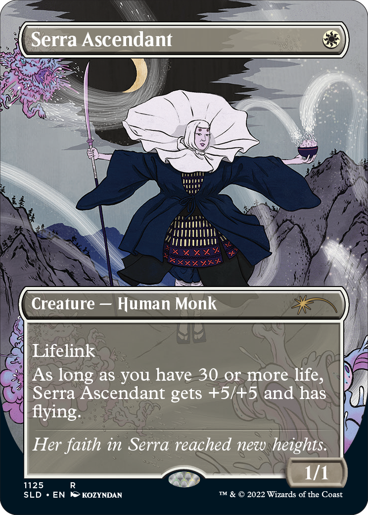 Serra Ascendant (Borderless) [Secret Lair Drop Series] | Jomio and Rueliete's Cards and Comics