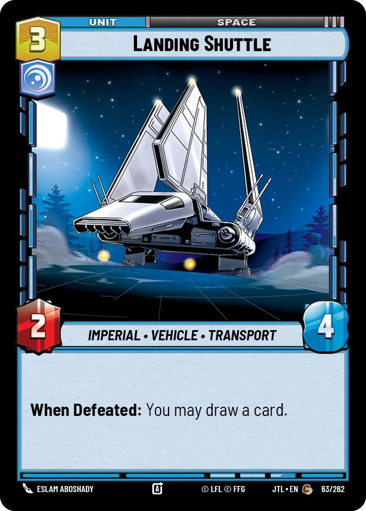 Landing Shuttle (63/262) (63/262) [Jump to Lightspeed] | Jomio and Rueliete's Cards and Comics