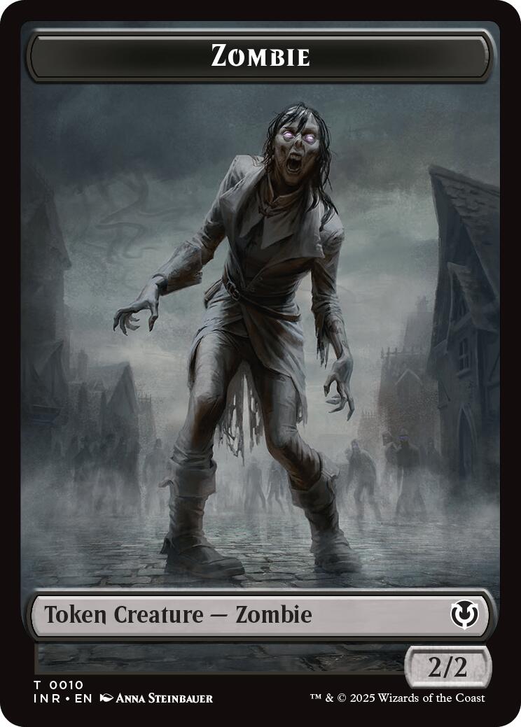 Zombie (0010) // Blood Double-Sided Token [Innistrad Remastered Tokens] | Jomio and Rueliete's Cards and Comics