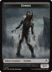 Zombie (0010) // Blood Double-Sided Token [Innistrad Remastered Tokens] | Jomio and Rueliete's Cards and Comics