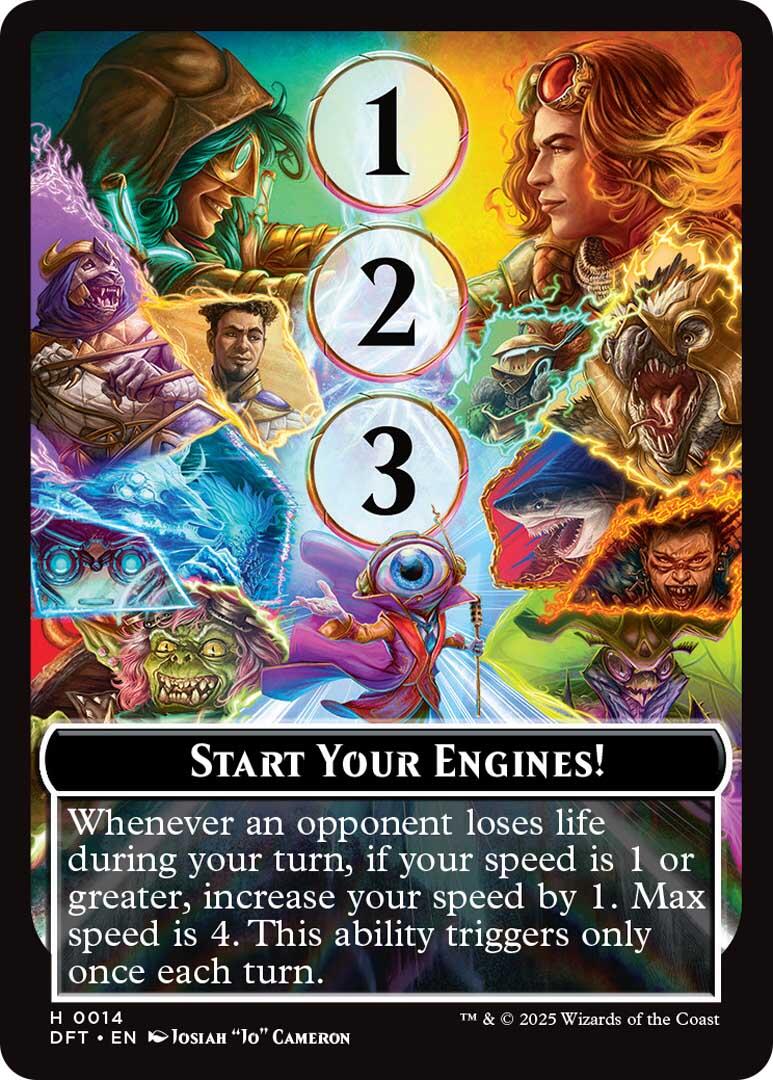 Start Your Engines! // Max Speed [Aetherdrift Tokens] | Jomio and Rueliete's Cards and Comics