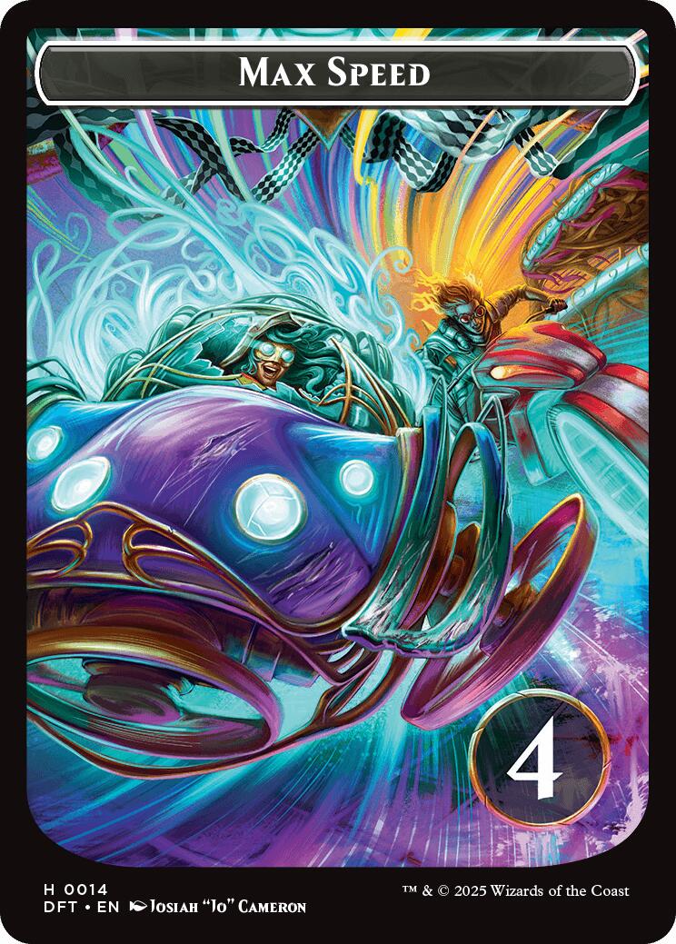 Start Your Engines! // Max Speed [Aetherdrift Tokens] | Jomio and Rueliete's Cards and Comics