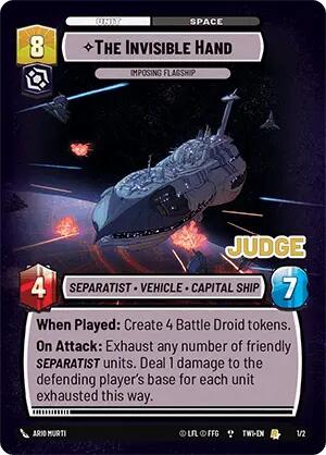 The Invisible Hand - Imposing Flagship (1/2) (1/2) [Judge Promos] | Jomio and Rueliete's Cards and Comics