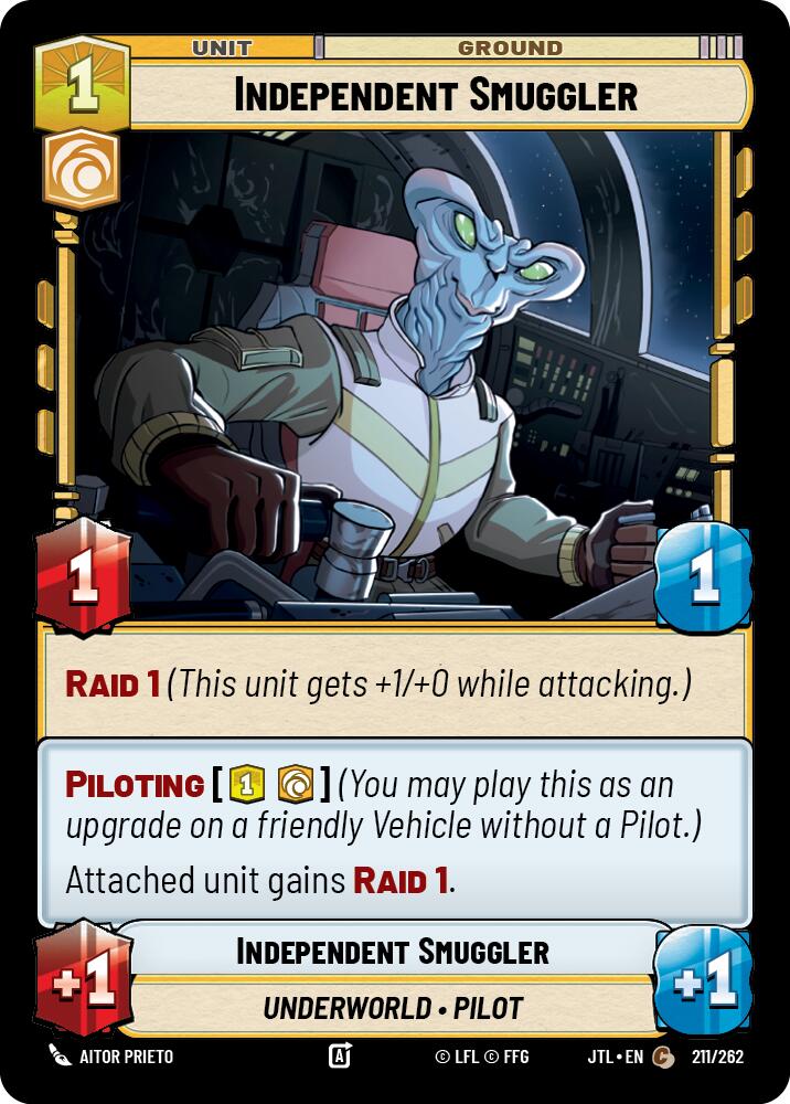 Independent Smuggler (211/262) (211/257) [Jump to Lightspeed] | Jomio and Rueliete's Cards and Comics