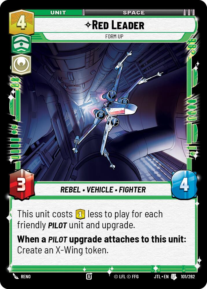 Red Leader - Form Up (101/262) (101/257) [Jump to Lightspeed] | Jomio and Rueliete's Cards and Comics