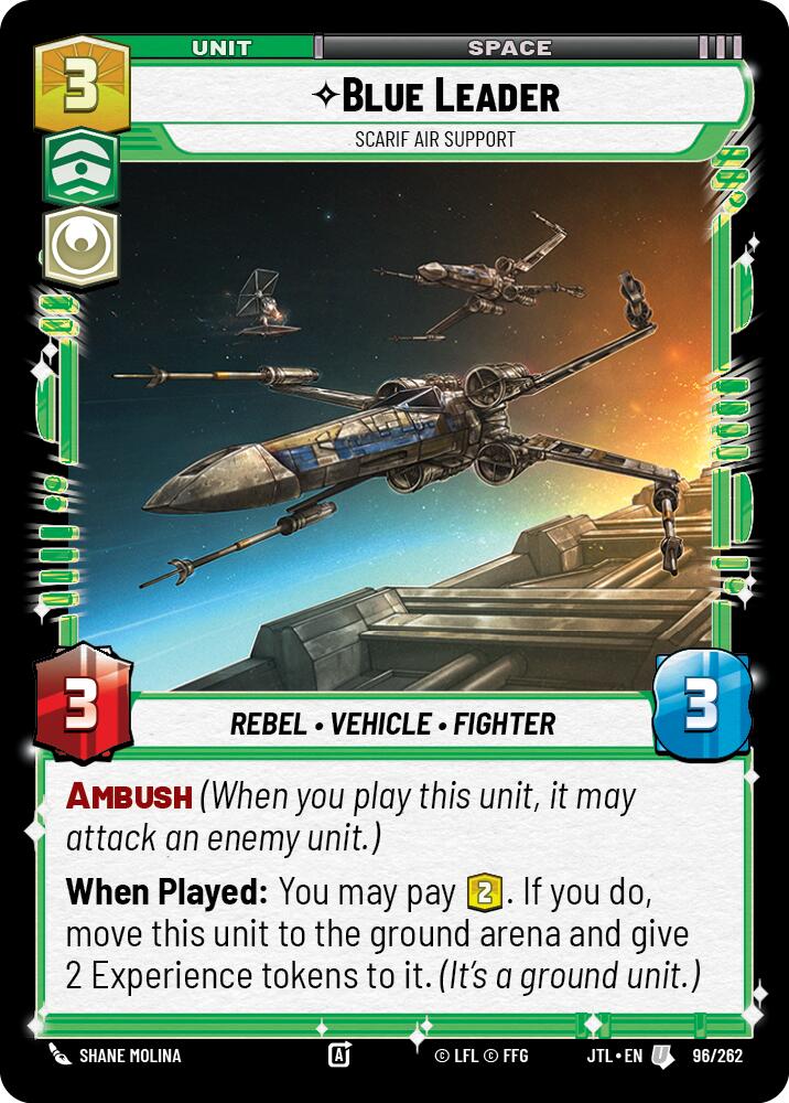 Blue Leader - Scarif Air Support (096/262) (096/257) [Jump to Lightspeed] | Jomio and Rueliete's Cards and Comics