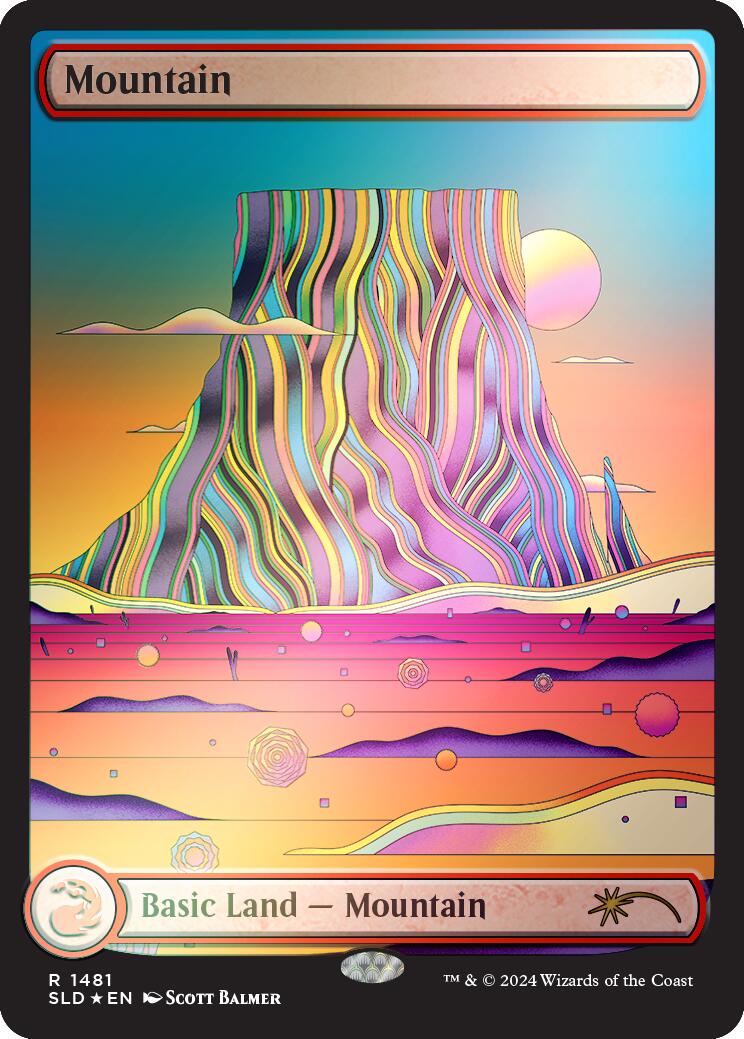 Mountain (1481) (Rainbow Foil) [Secret Lair Drop Series] | Jomio and Rueliete's Cards and Comics