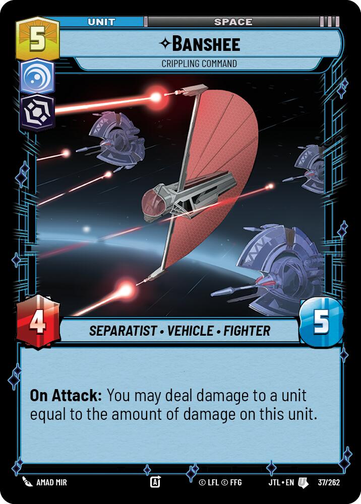 Banshee - Crippling Command (037/262) (037/257) [Jump to Lightspeed] | Jomio and Rueliete's Cards and Comics
