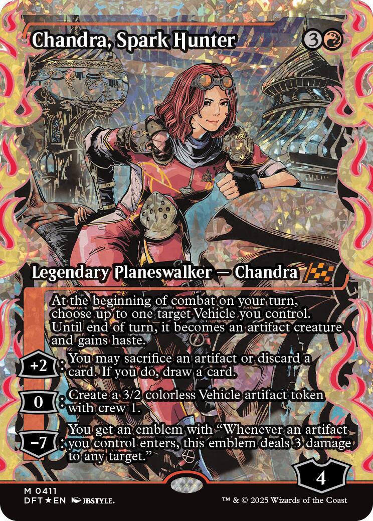 Chandra, Spark Hunter (Showcase Fracture Foil) (Japanese) [Aetherdrift] | Jomio and Rueliete's Cards and Comics