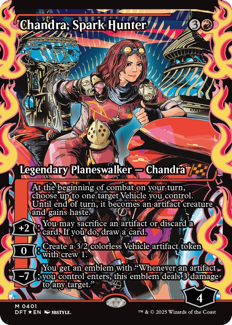 Chandra, Spark Hunter (Showcase) (Japanese) [Aetherdrift] | Jomio and Rueliete's Cards and Comics