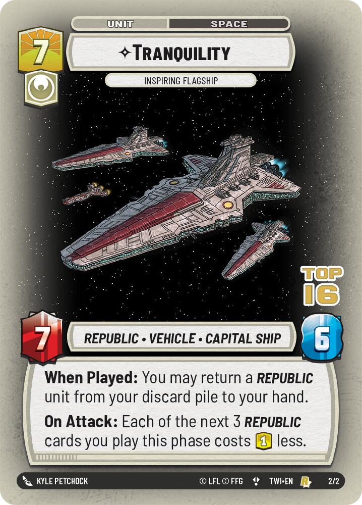 Tranquility - Inspiring Flagship (2/2) (Top 16) (2/2) [Store Showdown Promos] | Jomio and Rueliete's Cards and Comics
