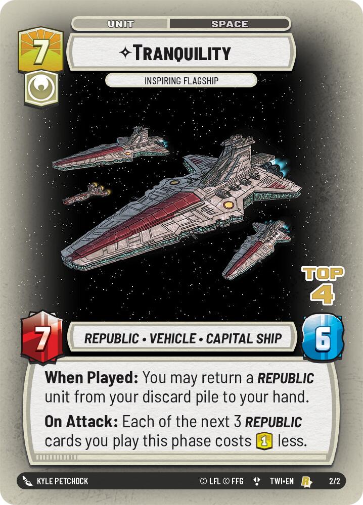 Tranquility - Inspiring Flagship (2/2) (Top 4) (2/2) [Store Showdown Promos] | Jomio and Rueliete's Cards and Comics