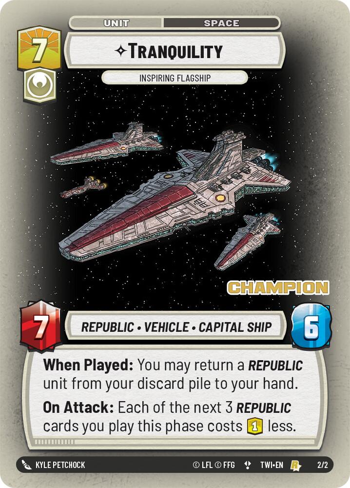 Tranquility - Inspiring Flagship (2/2) (Champion) (2/2) [Store Showdown Promos] | Jomio and Rueliete's Cards and Comics