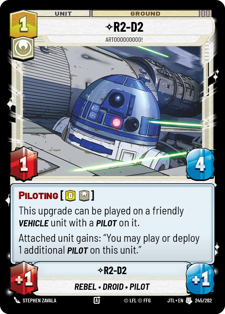 R2-D2 - Artooooooooo! (245/262) (245/257) [Jump to Lightspeed] | Jomio and Rueliete's Cards and Comics