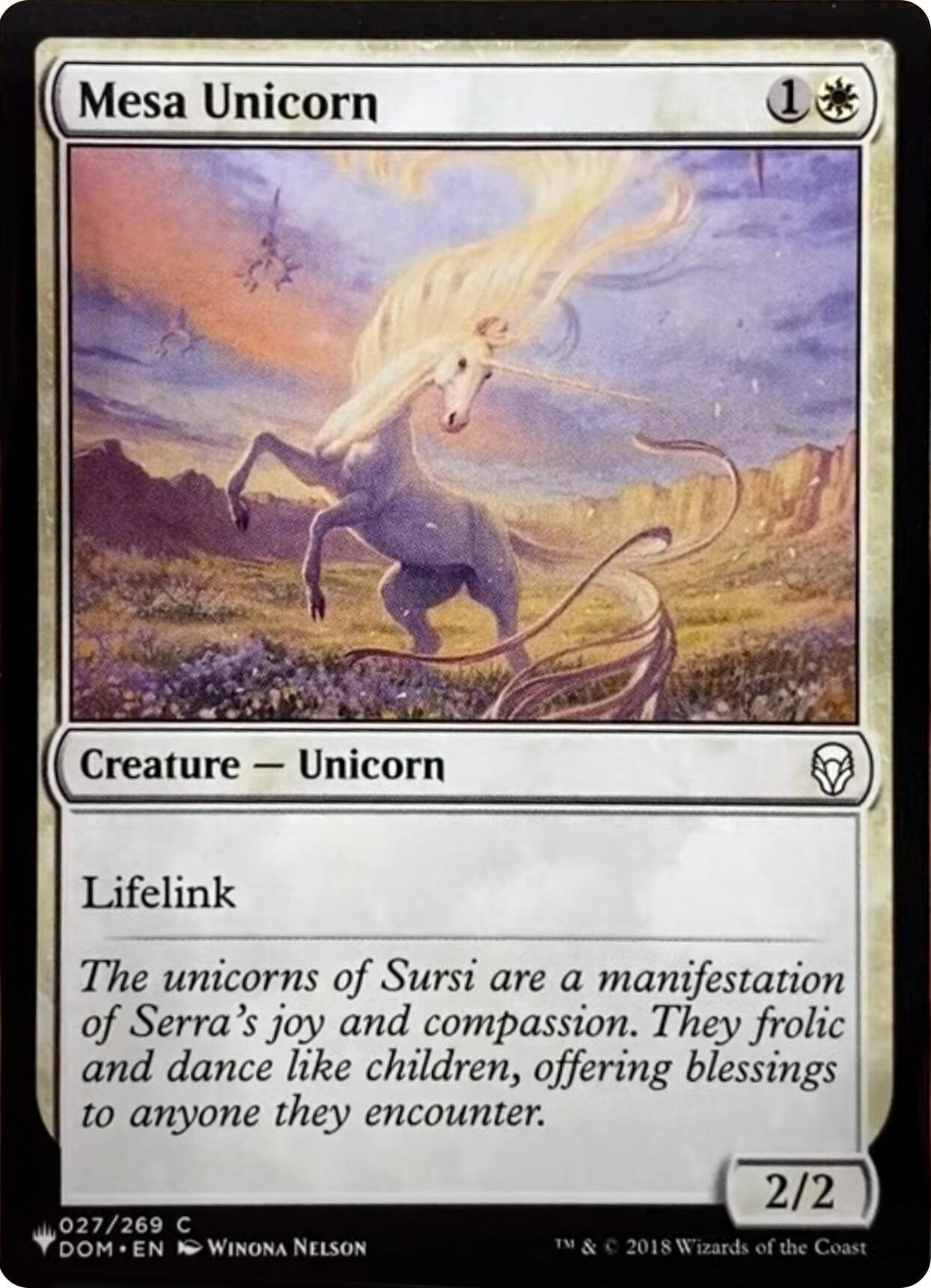 Mesa Unicorn [The List] | Jomio and Rueliete's Cards and Comics