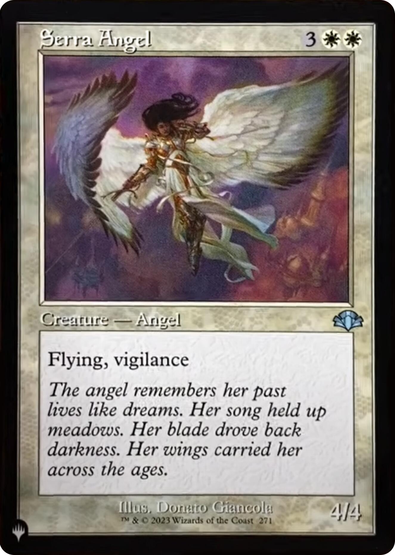 Serra Angel (Retro Frame) [The List] | Jomio and Rueliete's Cards and Comics