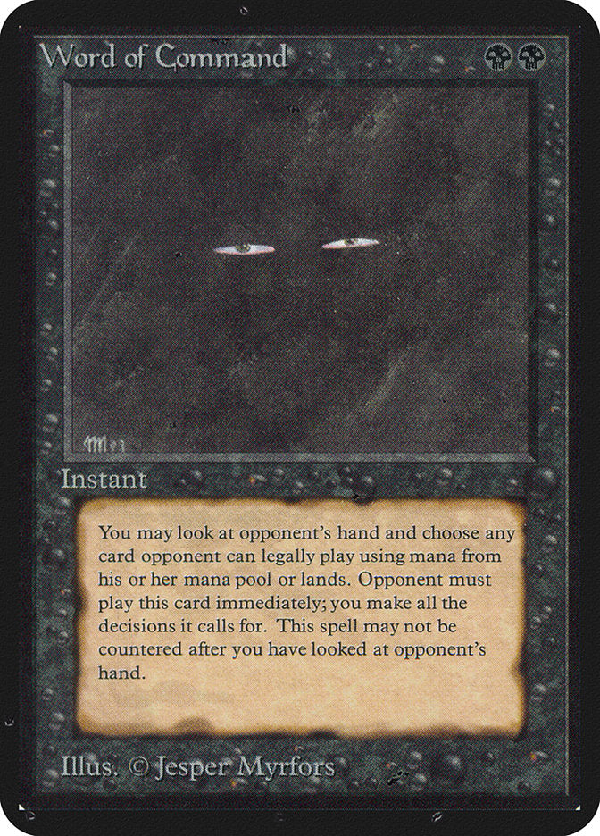 Word of Command [Alpha Edition] | Jomio and Rueliete's Cards and Comics