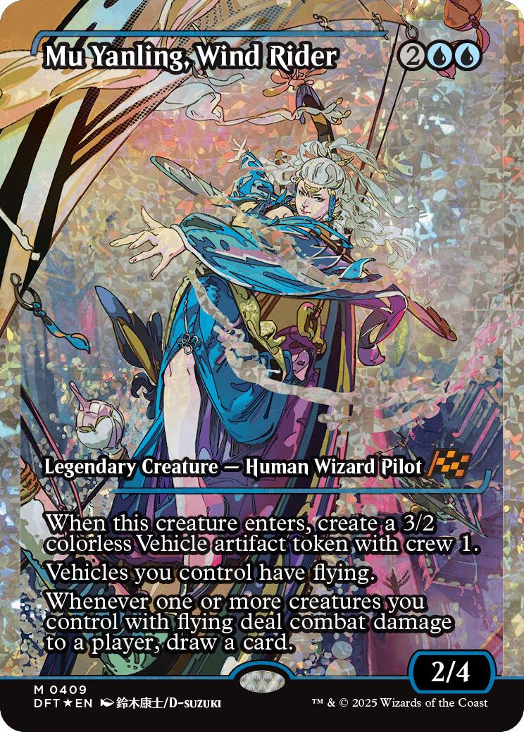 Mu Yanling, Wind Rider (Showcase Fracture Foil) (Japanese) [Aetherdrift] | Jomio and Rueliete's Cards and Comics