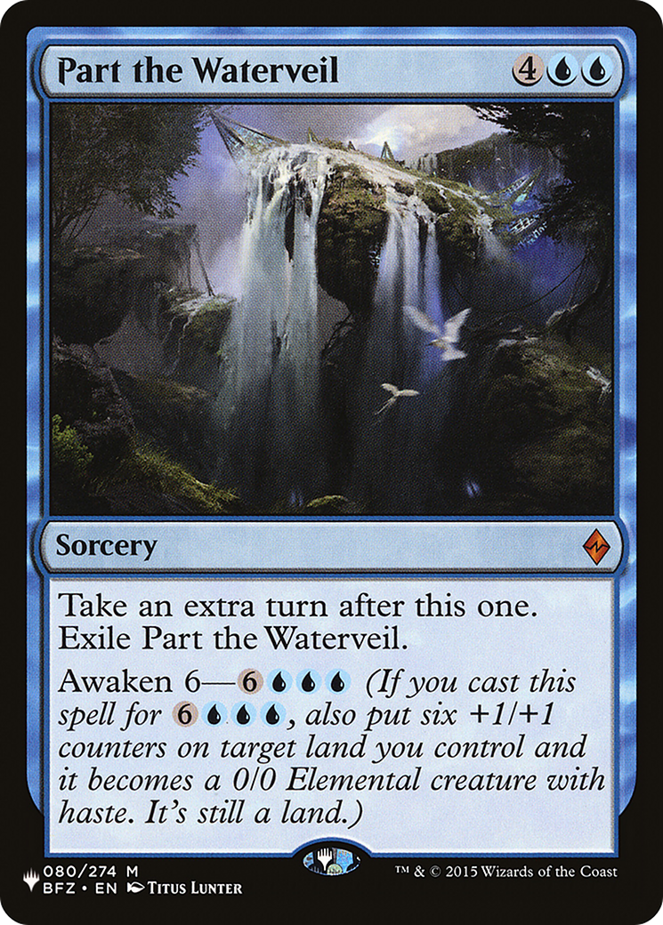 Part the Waterveil [The List] | Jomio and Rueliete's Cards and Comics