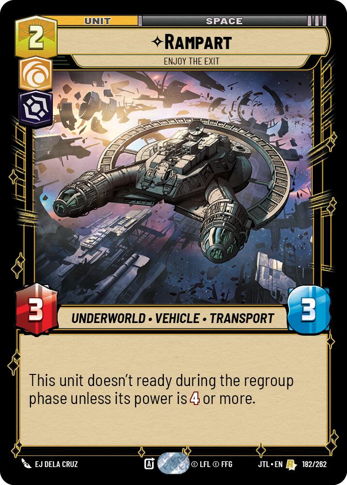 Rampart - Enjoy the Exit (182/262) (182/257) [Jump to Lightspeed] | Jomio and Rueliete's Cards and Comics