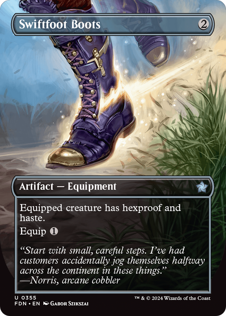 Swiftfoot Boots (Borderless) [Foundations] | Jomio and Rueliete's Cards and Comics
