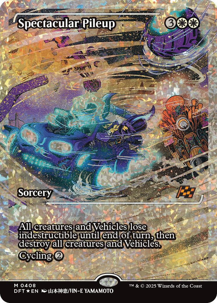 Spectacular Pileup (Showcase Fracture Foil) (Japanese) [Aetherdrift] | Jomio and Rueliete's Cards and Comics