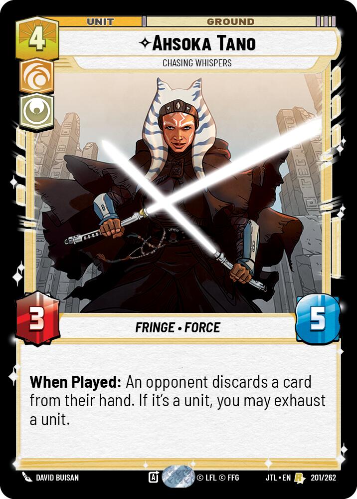 Ahsoka Tano - Chasing Whispers (201/252) (201/252) [Jump to Lightspeed] | Jomio and Rueliete's Cards and Comics