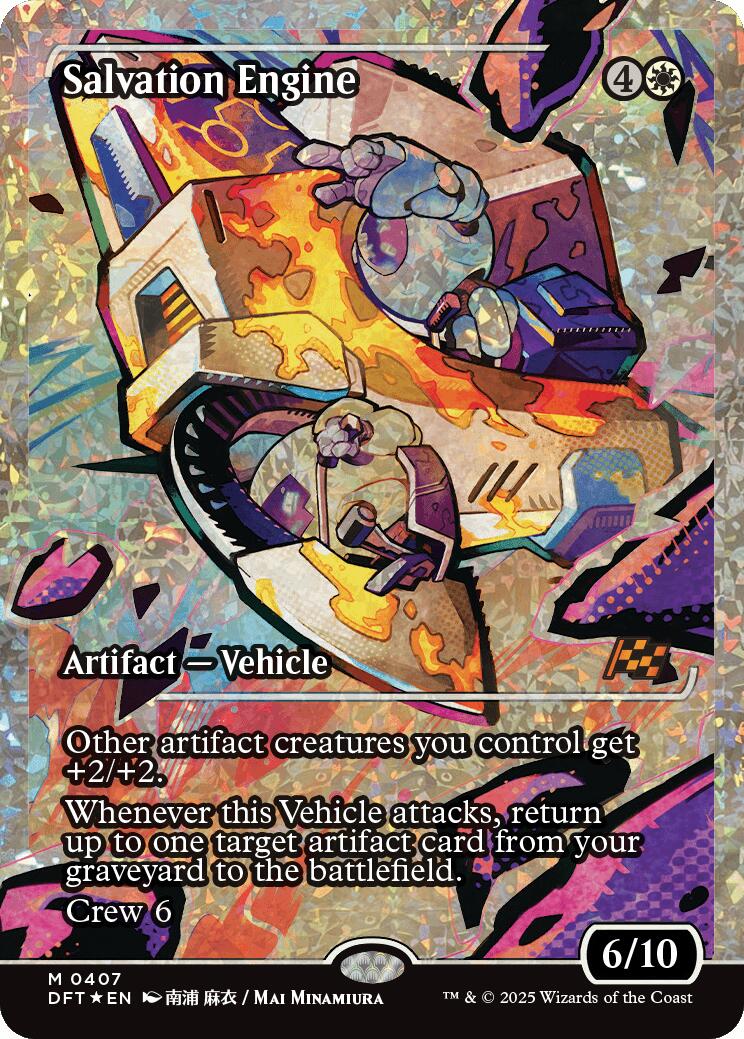 Salvation Engine (Showcase Fracture Foil) (Japanese) [Aetherdrift] | Jomio and Rueliete's Cards and Comics
