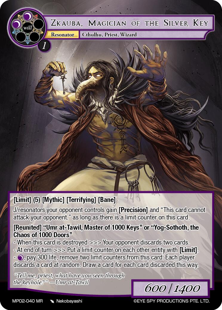 Zkauba, Magician of the Silver Key (MP02-040 MR) [Masterpiece Collection 02 "Fates Reunited!"] | Jomio and Rueliete's Cards and Comics