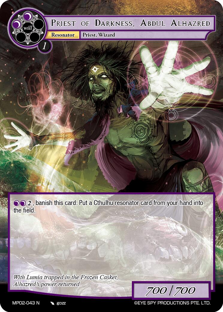 Priest of Darkness, Abdul Alhazred (MP02-043 N) [Masterpiece Collection 02 "Fates Reunited!"] | Jomio and Rueliete's Cards and Comics
