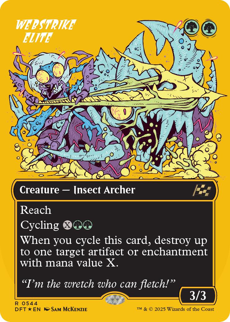 Webstrike Elite (Borderless) (First-Place Foil) [Aetherdrift] | Jomio and Rueliete's Cards and Comics