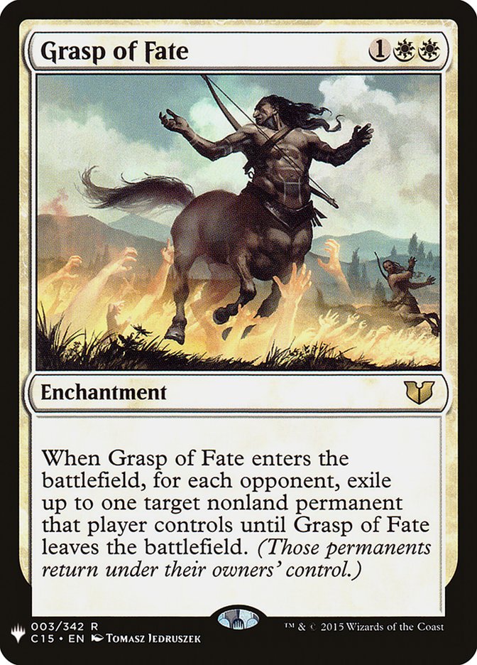 Grasp of Fate [The List] | Jomio and Rueliete's Cards and Comics