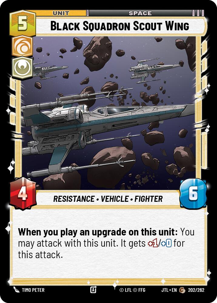 Black Squadron Scout Wing (202/262) (202/257) [Jump to Lightspeed] | Jomio and Rueliete's Cards and Comics