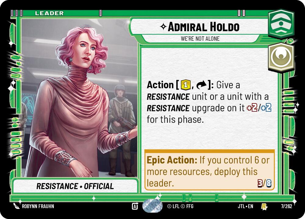 Admiral Holdo - We're Not Alone (007/262) (007/257) [Jump to Lightspeed] | Jomio and Rueliete's Cards and Comics