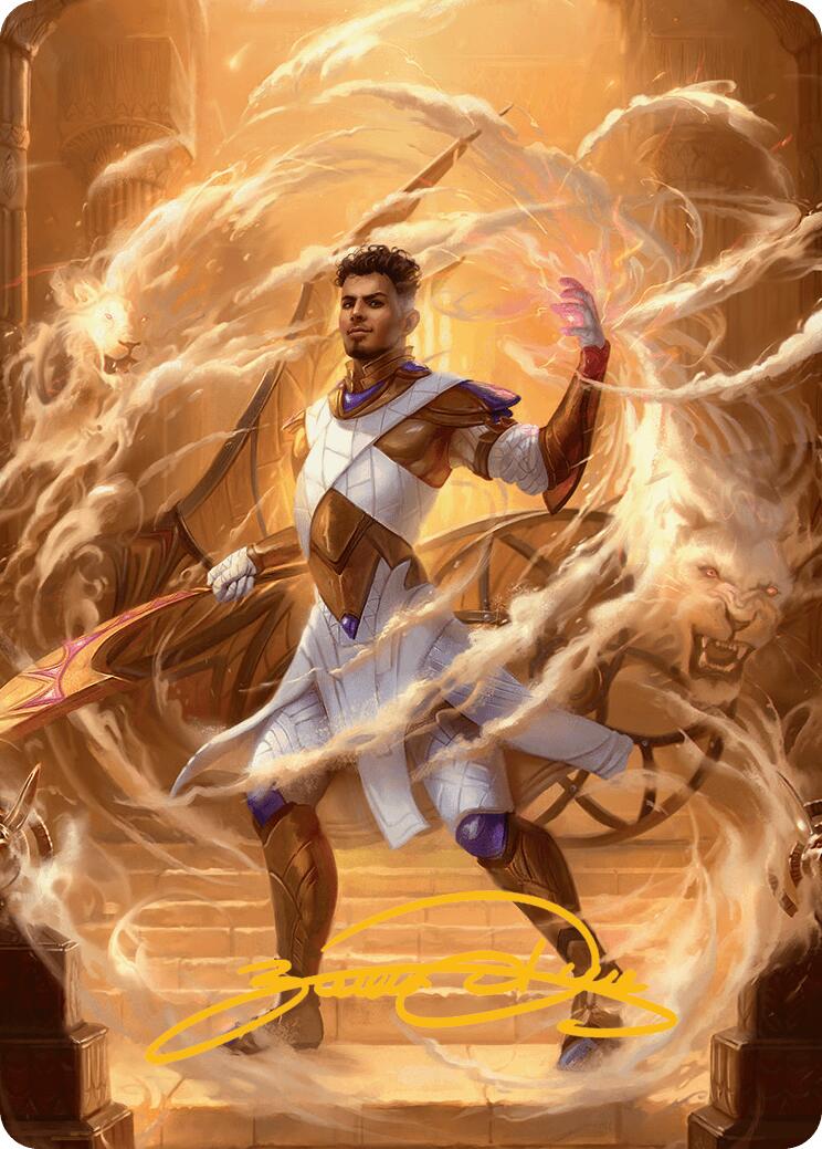 Basri, Tomorrow's Champion Art Card (Gold-Stamped Signature) [Aetherdrift Art Series] | Jomio and Rueliete's Cards and Comics